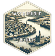 East Dubuque Illinois Travel Destination Souvenir Vinyl Decal Sticker 4-Inch